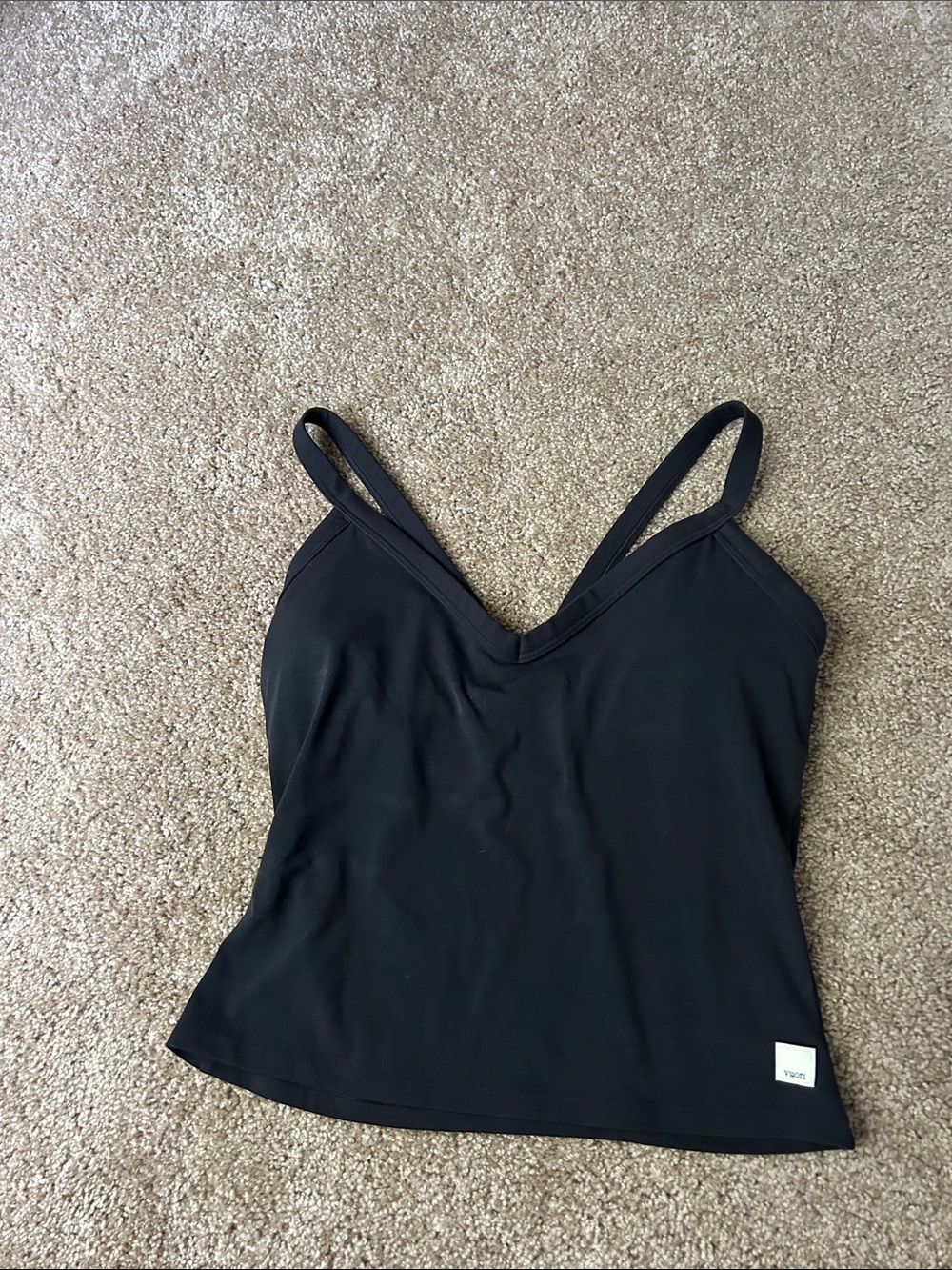 Vuori Black All the Form V Neck Tank size small - Picture 4 of 6